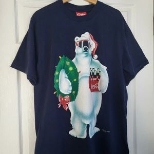 Vintage 90s 1995 Coke Polar Bear Shirt
